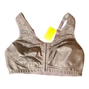 Delimira Front Closure Bra | Size 40C | Brown Purple | Full Figure